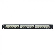Патч-панель модульная 19", 1U, CAT6A, 24 порта RJ45, экранированная DKC RN6APPF24