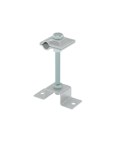 Универсальный соединитель на мостовой опоре для прутка Ø 5-10 мм H130 TD КМ-профиль (USMO-H130-5-10 TD) в Таганроге Аксессуары для лотков Pintop.ru