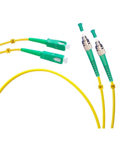 Шнур оптический duplex FC/APC-SC/APC 9/125 sm 10м LSZH Cabeus FOP(d)-9-FC/APC-SC/APC-10m в Таганроге Патч-корды оптические Pintop.ru
