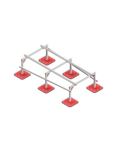 Опорная конструкция для установки оборудования TECHNORAPTOR FOOT 1000х2000 тип 2 HD КМ-профиль (KM-TR-F-SSEI-1000-2000-2 HD) в Таганроге Системы видеонаблюдения Pintop.ru