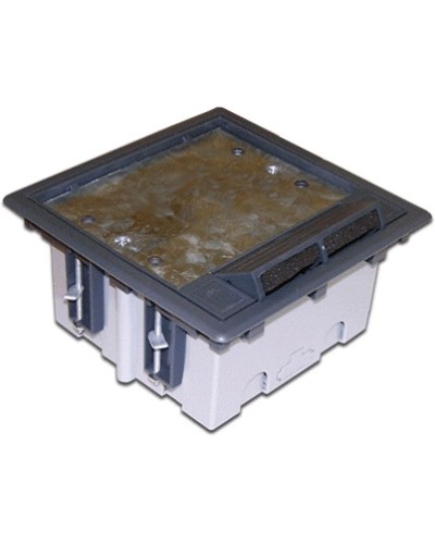 Коробка монтажная для лючка в пол на 6 модулей LANMASTER LAN-WA-FLBP-MB/6 в Таганроге Распределительные коробки Pintop.ru