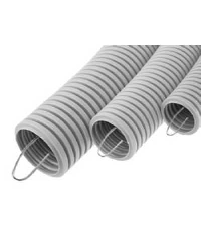 Труба HFFR гофрир. тяжелая, с зондом, без галогена, ПЛЛ 50ммЭкопласт 21150HFR-W в Таганроге Труба гофрированная Pintop.ru