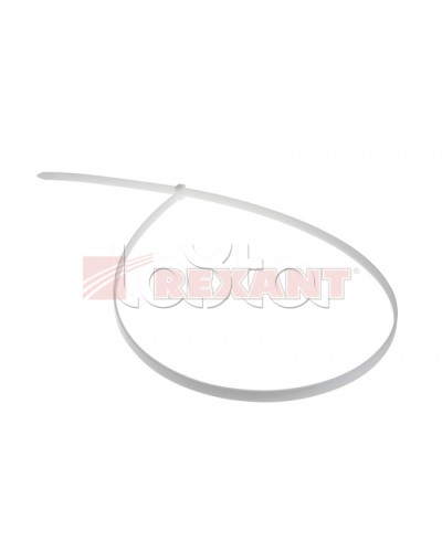 Хомут-стяжка нейлоновый 9х700 мм белый (100шт/уп) REXANT 07-0700-9 в Таганроге Стяжки-хомуты Pintop.ru