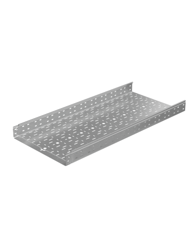 Лоток перфорированный 80х500х1,2 L3000 мм Быстрый монтаж ПЛЮС HD85 КМ-профиль (LPplus80-500-1.2-3000 HD85) в Таганроге Кабельные лотки Pintop.ru