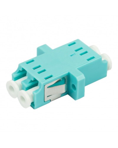Адаптер оптический проходной LC-LC, OM3, дуплекс (duplex), бирюзовый Datarex DR-541123 в Таганроге Коммутационные изделия Pintop.ru
