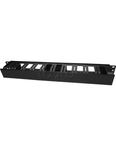 Кабельный организатор пластиковый с крышкой Hyperline (CM-1U-D66-PL-COV) в Таганроге Кабельные органайзеры Pintop.ru