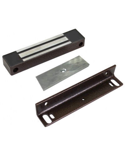 Замок электромагнитный AccordTec ML-180KB с уголком (коричневый) в Таганроге Электромагнитные замки Pintop.ru