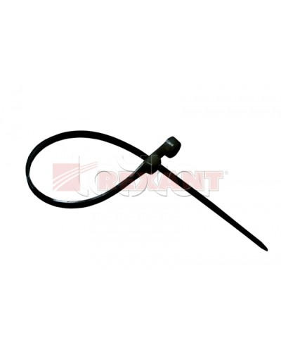 Хомут-стяжка нейлоновый под винт 2.5х100 мм чёрный (100шт/уп) REXANT 07-0105 в Таганроге Стяжки-хомуты Pintop.ru