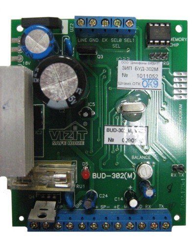 Плата печатная в сборе Vizit ЗИП БУД-302М в Таганроге Аксессуары для многоабонентных систем Pintop.ru