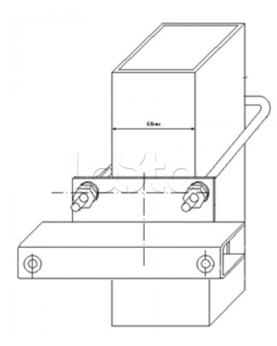Узел крепления блоков подключения и управления БД-НР, БМ-НР, БУПР извещателей Омега-микродизайн УЗК-КС 60 в Таганроге Кронштейны и планки для извещателей Pintop.ru