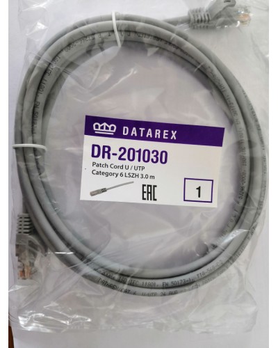 Шнур коммутационный категории 6 Datarex DR-201010 в Таганроге Патчкорды (медные) Pintop.ru