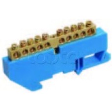 Шина нулевая в комбинированном DIN-изоляторе типа «Стойка» ШНИ-8x12-16-КС-С IEK YNN10-812-16DP-K07