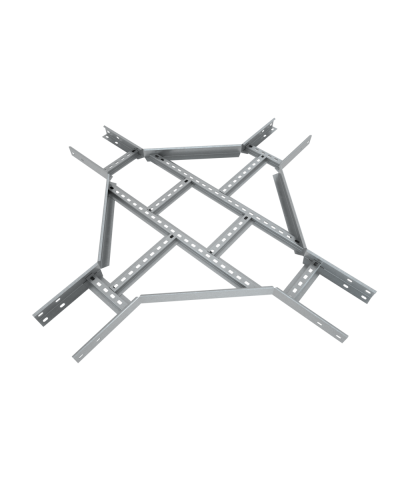 Х-разветвитель лестничный 100х600х1,5 мм Быстрый монтаж HD85 КМ-профиль (LXDS100-600-1.5 HD85) в Таганроге Аксессуары для лотков Pintop.ru