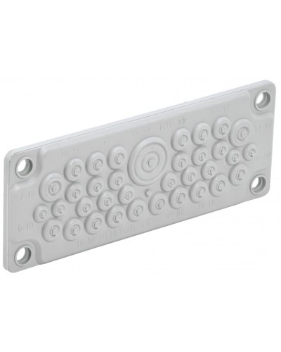 TITAN Ввод кабельный мембр. 35 отв. d=7-32мм IP65 серый IEK (TI-00D-MC-035-65) в Таганроге Аксессуары для стоек и шкафов Pintop.ru