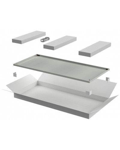 ITK LINEA E Дверь металлическая 600мм шкафа 42U сер. (LE35-42U6X-DM) в Таганроге Аксессуары для стоек и шкафов Pintop.ru