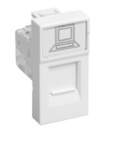 Розетка информационная РКИ-10-00-П RJ-45 UTP кат. 5e IEK CKK-40D-RI1-K01 в Таганроге Аксессуары для кабель-канала Pintop.ru