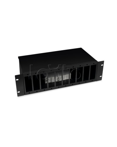 Кросс бокс оптический 19 3U на 10 адаптерных панелей Cabeus (FO-19-10FP-BK) в Таганроге Кросс оптический Pintop.ru