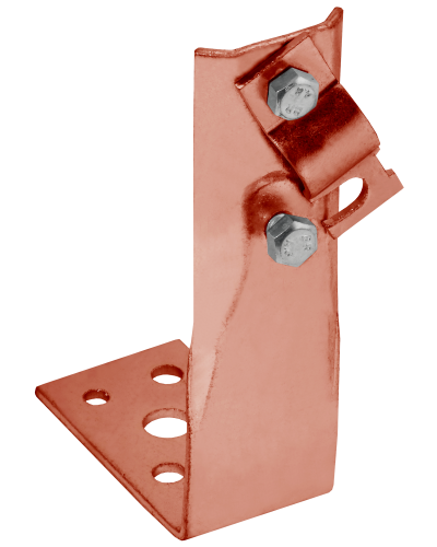 Держатель проводника круглого 6-10мм винтовой угловой h=60мм медь IEK (ZDP87-50-1-16-60) в Таганроге Крепеж Pintop.ru