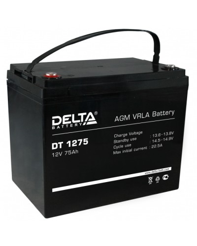 Аккумулятор свинцово-кислотный Delta DT 1275 в Таганроге Электротехническое оборудование Pintop.ru