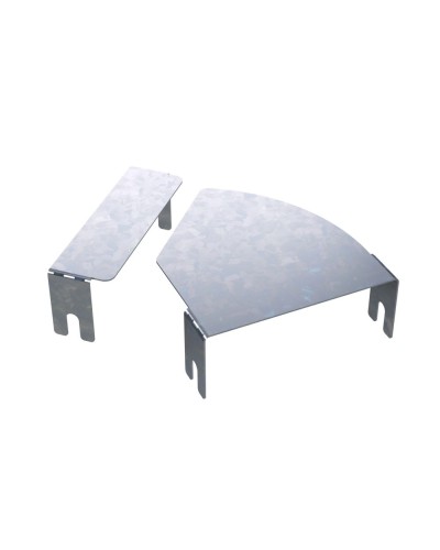 Крышка на горизонтальный изменяемый угол СРО 0-45град. 100, 1,2 мм DKC (SKVN100) в Таганроге Аксессуары для лотков Pintop.ru