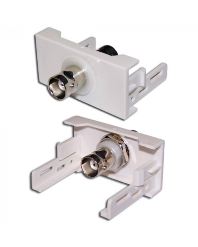 Вставка Mosaic 22.5x45 с BNC-адаптером BC-009, белая LANMASTER (LAN-WA-LP-BNC-WH) в Таганроге Коннекторы и разъемы Pintop.ru