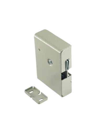 Замок электромеханический с толкателем и датчиком положения двери Promix-SM308.10.1 (серебро) в Таганроге Электромеханические замки Pintop.ru