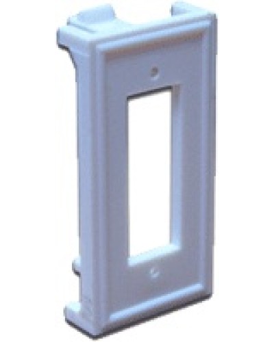 Вставка 22.5х45 для ВО адаптера SC дуплексный, белая LANMASTER LAN-SIP-2SC-WH в Таганроге Аксессуары для кабель-канала Pintop.ru