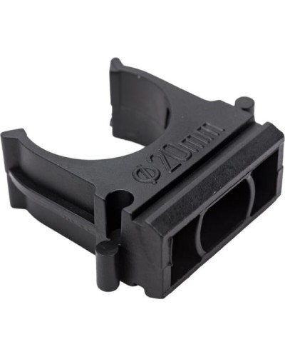 Крепеж-клипса для трубы ø 20 мм, черная (100 шт./уп.) Rexant (28-0120-3) в Таганроге Держатели, клипсы, скобы Pintop.ru