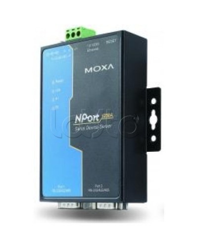 Сервер 2-портовый RS-232/422/485 в Ethernet Moxa NPort 5250A-T в Таганроге Дополнительное оборудование для ОПС Pintop.ru