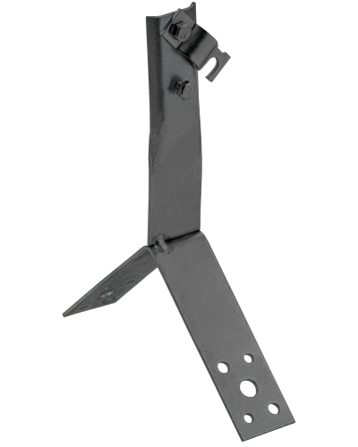 Держатель проводника круглого 6-10мм винтовой для конька h=80мм оцинкованная сталь TD IEK (ZDP80-13-4-16-80) в Таганроге Крепеж Pintop.ru