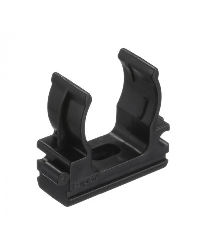 CF20G Держатель (клипса), без галогена, для труб D20мм, цвет чёрный (50 шт/упак) Экопласт (41720-50HF-BL) в Таганроге Держатели, клипсы, скобы Pintop.ru