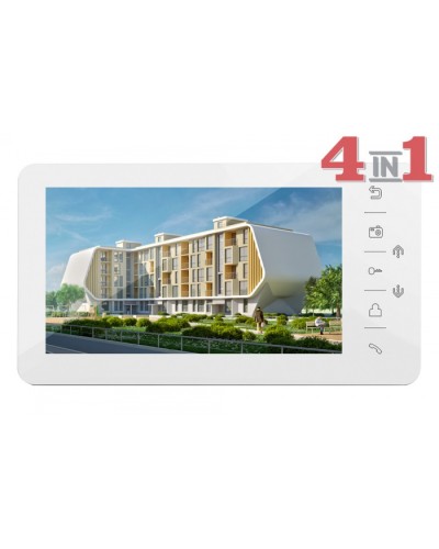 Монитор цветного видеодомофона Tantos Prime HD (White) VZ в Таганроге Абонентские видеоустройства Pintop.ru