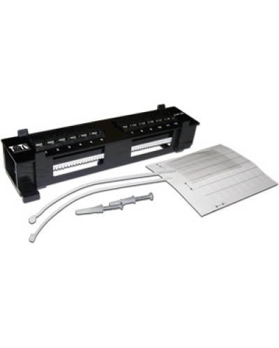 Патч-панель настенная горизонтальная 12 портов RJ-45 TWT TWT-PP12UTP-H в Таганроге Патч панель Pintop.ru