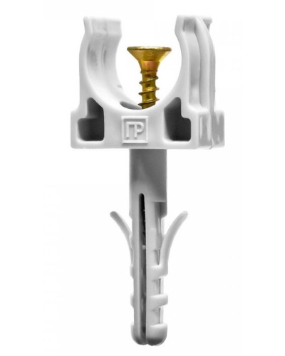 Крепеж-клипса с дюбелем и саморезом серая д16 (100шт/1500шт уп/кор) Промрукав (PR13.0215) в Таганроге Крепеж: Дюбели, шурупы, саморезы Pintop.ru