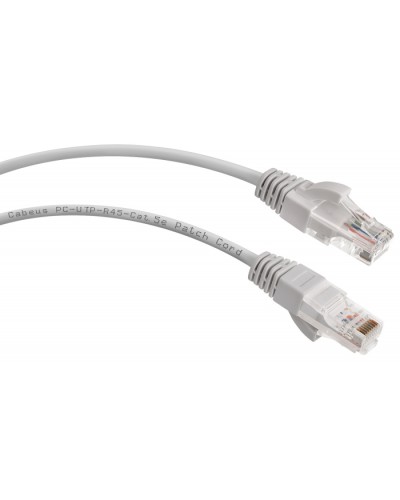 Шнур коммутационный 2xRJ-45/8P8C U/UTP кат.5е (2 м) Cabeus PC-UTP-RJ45-Cat.5e-2m в Таганроге Патчкорды (медные) Pintop.ru