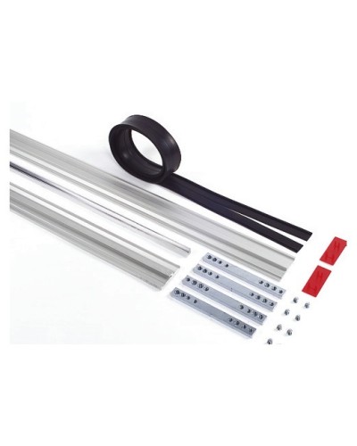 Пара торцевых заглушек для декорирования зажимных профилей на цельностеклянных полотнах Faac 105405 в Таганроге Запчасти для шлагбаумов и автоматики Pintop.ru