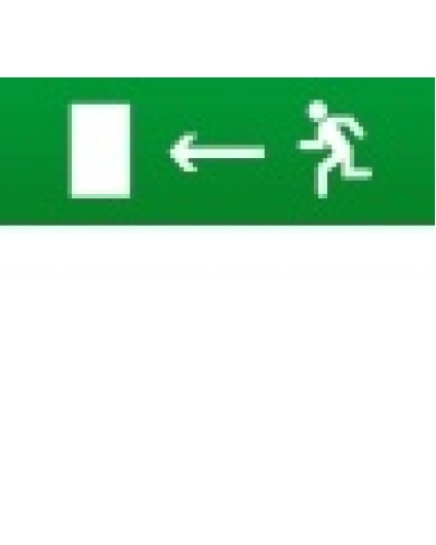 Табло световое плоское Арсенал Безопасности Молния-12 Человек влево в дверь в Таганроге Оповещатели Pintop.ru