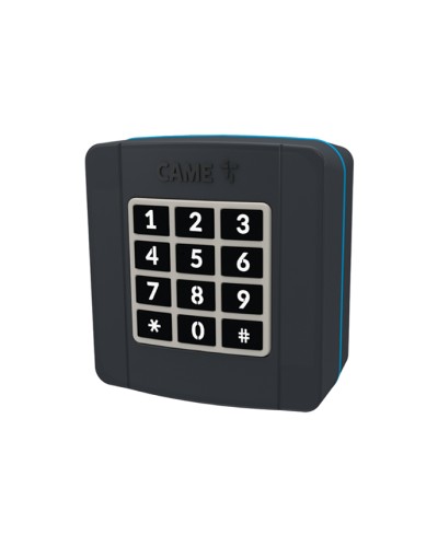 Проводная накладная кодонаборная клавиатура Came 806SL-0280 - SELT1BDG, подключаемая к шине CXN, 12 кнопок, синяя подсветка, RAL7024 в Таганроге Запчасти для шлагбаумов и автоматики Pintop.ru