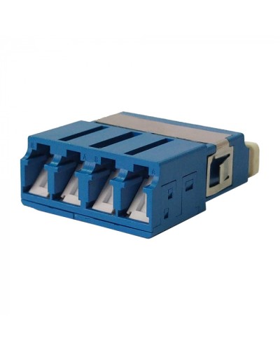 Адаптер оптический LC SM, со шторкой, корпус SC, квадро LANMASTER (LAN-4LCS/SH-AM-SM) в Таганроге Проходные адаптеры и розетки оптические Pintop.ru