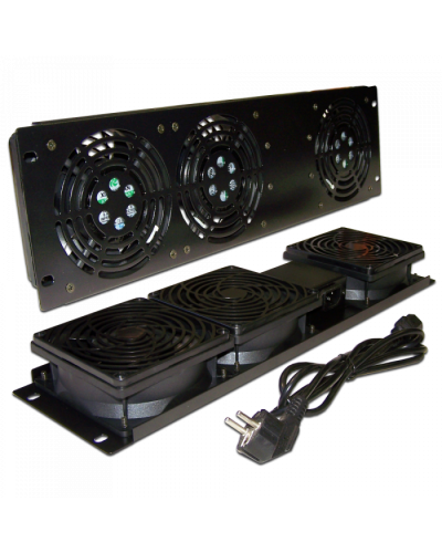 Блок 3-х вентиляторов 19 вертикальный, без термостата, 3U TWT (TWT-CB-FANV3-RACK) в Таганроге Вентиляторные модули Pintop.ru