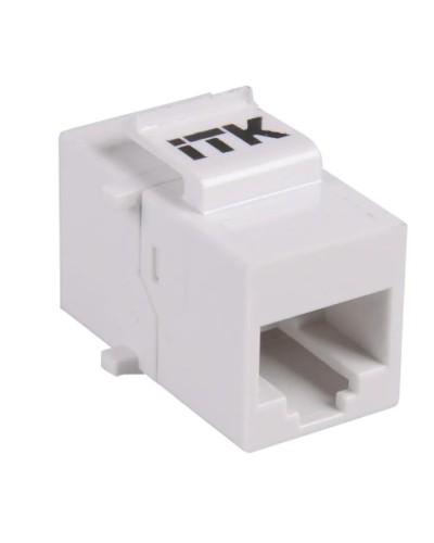 Проходной адаптер кат.5E UTP, RJ45-RJ45, тип Keystone Jack ITK CS7-1C5EU в Таганроге Проходные адаптеры RJ-45 и разветвители Pintop.ru