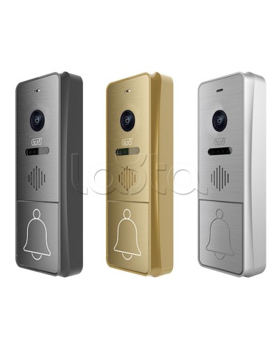 Панель вызывная CTV-D4004FHD (золото) в Таганроге Вызывные видеопанели малоабонентные Pintop.ru