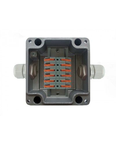 Металлическая коробка соединительная МКС 2ВК Wago «МОРОЗ»с датчиком вскрытия корпуса (тампером), IP66/IP68 Магнито-Контакт в Таганроге Распределительные коробки Pintop.ru