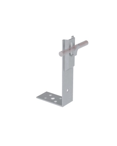 Угловой держатель зажимной для прутка Ø 5-8 мм H80 мм КМ-Профиль (UDZ-H80-D5-8) в Таганроге Монтажные материалы Pintop.ru