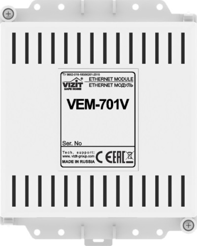 Ethernet модуль Vizit VEM-701V в Таганроге Аксессуары для многоабонентных систем Pintop.ru