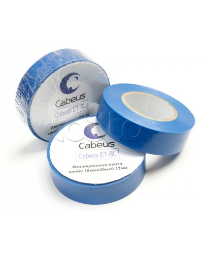 Лента изоляционная (синяя) Cabeus ET-BL в Таганроге Аксессуары для кабель-канала Pintop.ru