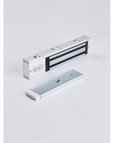 R-Lock RL-EM280-LSS - Электромагнитный замкок, 280кг, DC12/24B, цвет серебристый сатинированный алюминий RAL 7047, два датчика втроены в корпус замка: датчик Холла и магнито-контактный датчик в Таганроге Электромагнитные замки Pintop.ru