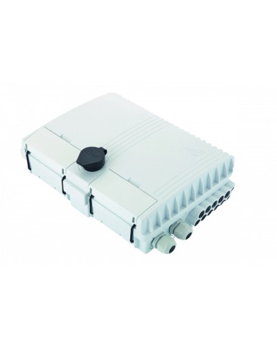 Бокс оптический настенный FTTx, IP65, 16 адаптеров, белый Eurolan (48P-00-16-65WT) в Таганроге Проходные адаптеры и розетки оптические Pintop.ru