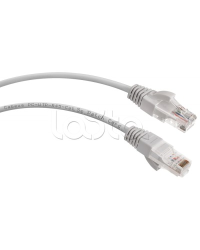 Шнур коммутационный 2xRJ-45/8P8C U/UTP кат.5е (0,3 м) Cabeus PC-UTP-RJ45-Cat.5e-0.3m в Таганроге Патчкорды (медные) Pintop.ru