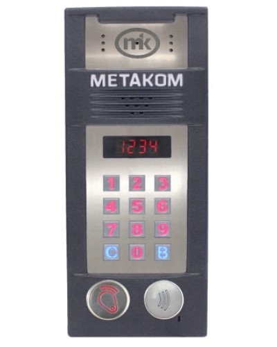 Многоабонентый антивандальный блок вызова со встроенной видеокамерой Метаком MК2018-RFMFСV в Таганроге Блоки вызова многоабонентные Pintop.ru